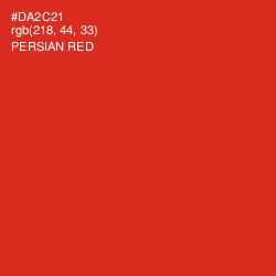#DA2C21 - Persian Red Color Image