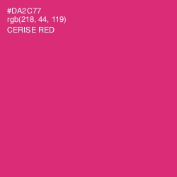 #DA2C77 - Cerise Red Color Image