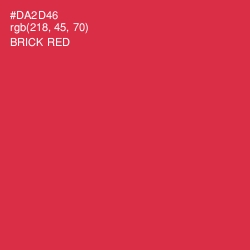 #DA2D46 - Brick Red Color Image