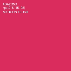 #DA2D5D - Maroon Flush Color Image