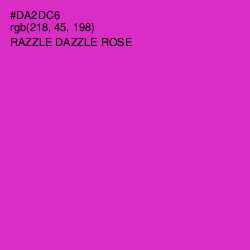 #DA2DC6 - Razzle Dazzle Rose Color Image