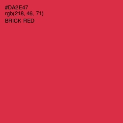 #DA2E47 - Brick Red Color Image