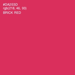 #DA2E5D - Brick Red Color Image