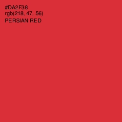 #DA2F38 - Persian Red Color Image