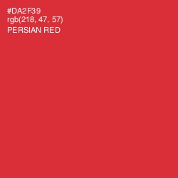 #DA2F39 - Persian Red Color Image
