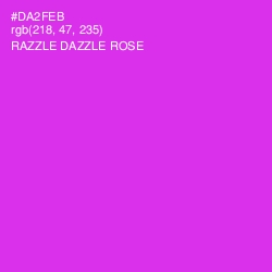 #DA2FEB - Razzle Dazzle Rose Color Image