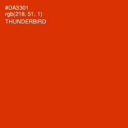 #DA3301 - Thunderbird Color Image
