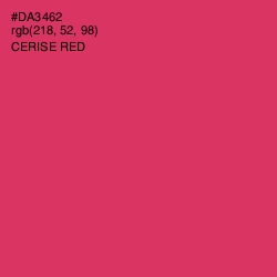 #DA3462 - Cerise Red Color Image