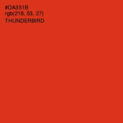 #DA351B - Thunderbird Color Image