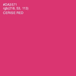 #DA3571 - Cerise Red Color Image