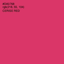 #DA3768 - Cerise Red Color Image