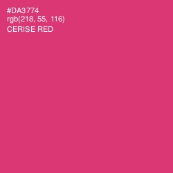 #DA3774 - Cerise Red Color Image