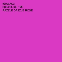 #DA3AC3 - Razzle Dazzle Rose Color Image