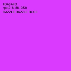 #DA3AFD - Razzle Dazzle Rose Color Image
