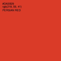 #DA3B29 - Persian Red Color Image