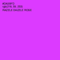 #DA3BFD - Razzle Dazzle Rose Color Image