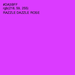 #DA3BFF - Razzle Dazzle Rose Color Image