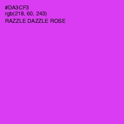 #DA3CF3 - Razzle Dazzle Rose Color Image