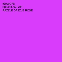 #DA3CFB - Razzle Dazzle Rose Color Image