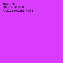 #DA3CFE - Razzle Dazzle Rose Color Image