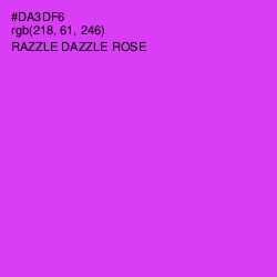 #DA3DF6 - Razzle Dazzle Rose Color Image