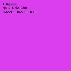 #DA3EEE - Razzle Dazzle Rose Color Image