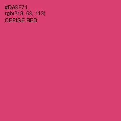 #DA3F71 - Cerise Red Color Image