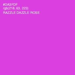 #DA3FDF - Razzle Dazzle Rose Color Image