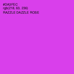 #DA3FEC - Razzle Dazzle Rose Color Image