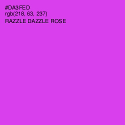 #DA3FED - Razzle Dazzle Rose Color Image