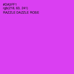 #DA3FF1 - Razzle Dazzle Rose Color Image