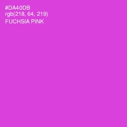 #DA40DB - Fuchsia Pink Color Image