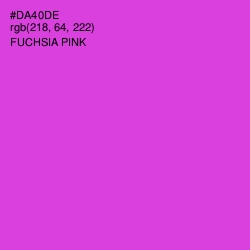 #DA40DE - Fuchsia Pink Color Image