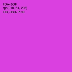 #DA40DF - Fuchsia Pink Color Image