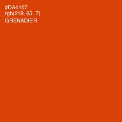 #DA4107 - Grenadier Color Image