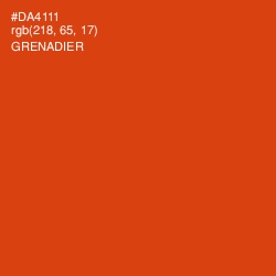 #DA4111 - Grenadier Color Image