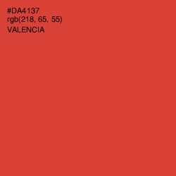 #DA4137 - Valencia Color Image