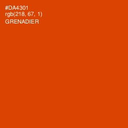 #DA4301 - Grenadier Color Image