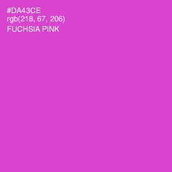 #DA43CE - Fuchsia Pink Color Image