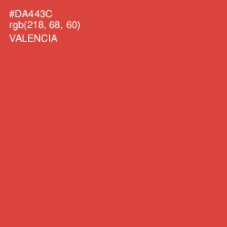 #DA443C - Valencia Color Image