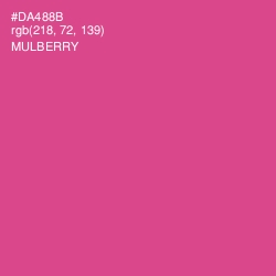 #DA488B - Mulberry Color Image