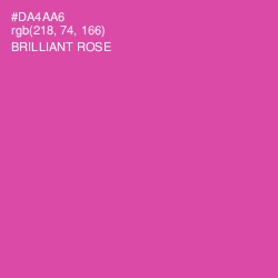 #DA4AA6 - Brilliant Rose Color Image