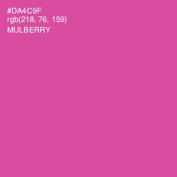 #DA4C9F - Mulberry Color Image