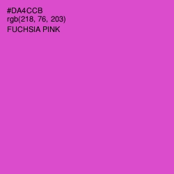 #DA4CCB - Fuchsia Pink Color Image