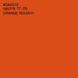 #DA4D19 - Orange Roughy Color Image