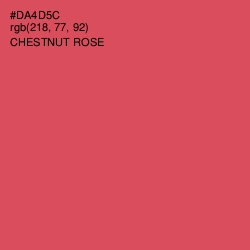 #DA4D5C - Chestnut Rose Color Image