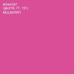 #DA4D97 - Mulberry Color Image