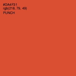 #DA4F31 - Punch Color Image