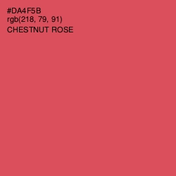 #DA4F5B - Chestnut Rose Color Image