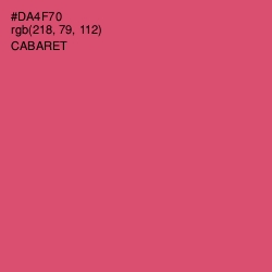 #DA4F70 - Cabaret Color Image